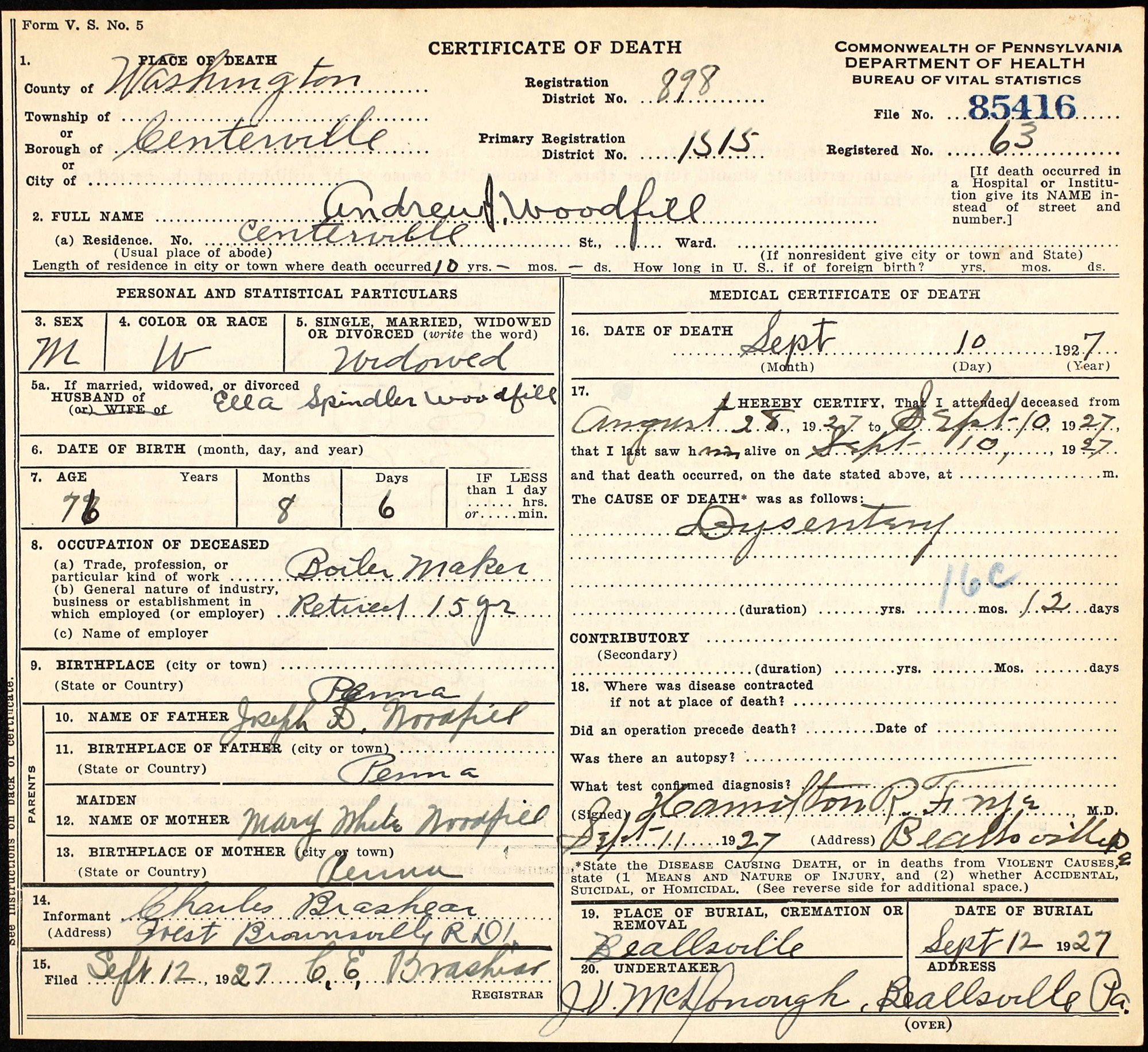 Andrew J. Woodfill